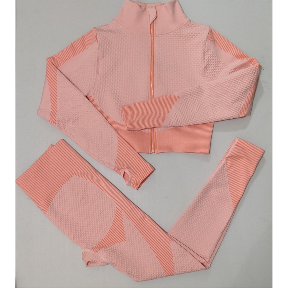 2 PC Athleisure set leggings and cropped top